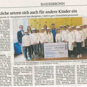 Volksbank Horb-Freudenstadt unterstützt die Gabriele-Iven-Stiftung